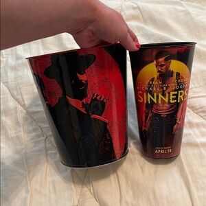 Regal Movies Sinners Michael B Jordan Popcorn Bucket & Cup